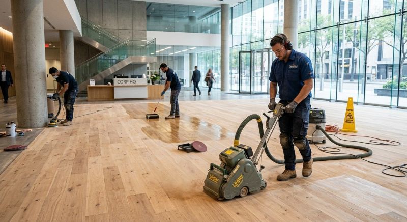 Our team working on Flooring Service projects in Skokie, IL
