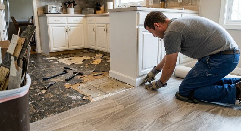 Linoleum Floor Installation in Bartlett, IL