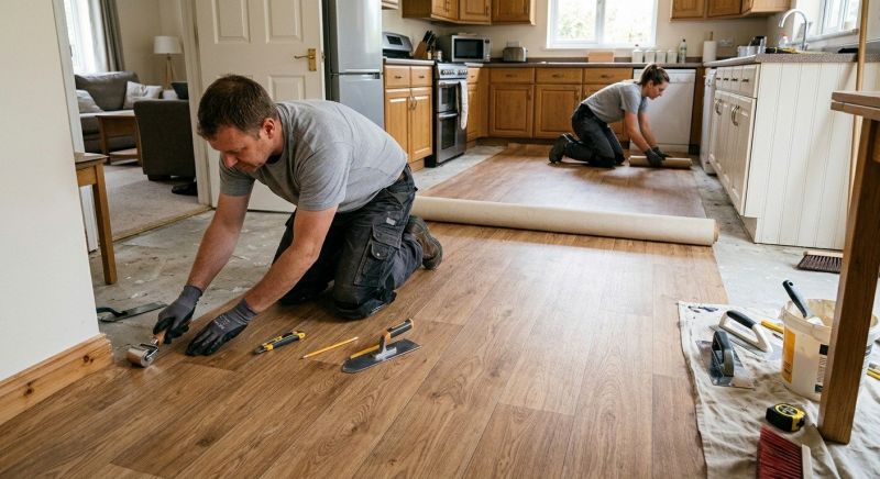 Linoleum Floor Installation in Skokie, IL