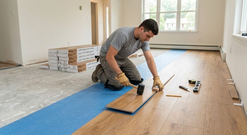 Luxury Vinyl Tile Installation in Bloomingdale, IL