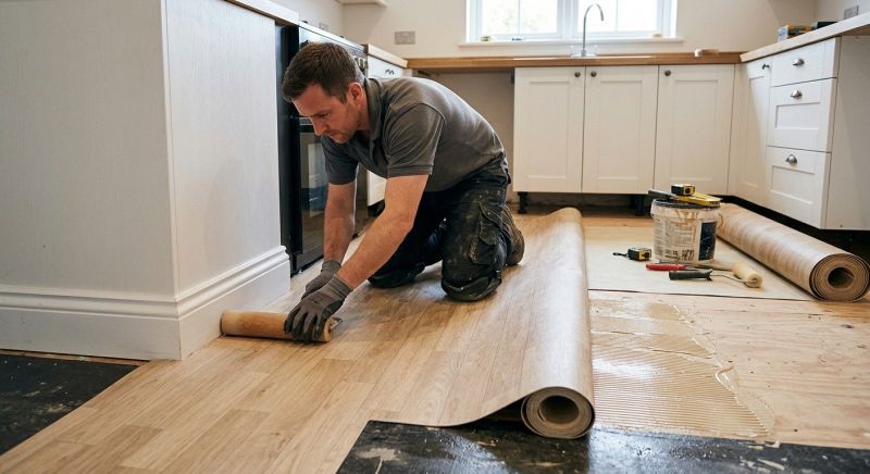 Sheet Linoleum Installation in Des Plaines, IL