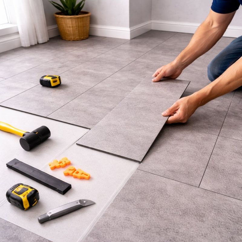 Vinyl Tile Installation in Skokie, IL